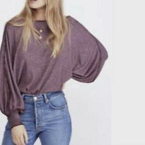 Free People Purple Willow Thermal Long Sleeve M